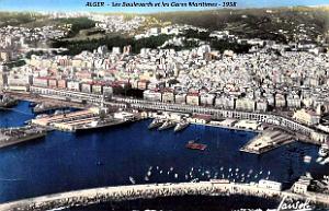 Alger - Boulevards et Gares Maritimes - 1958
